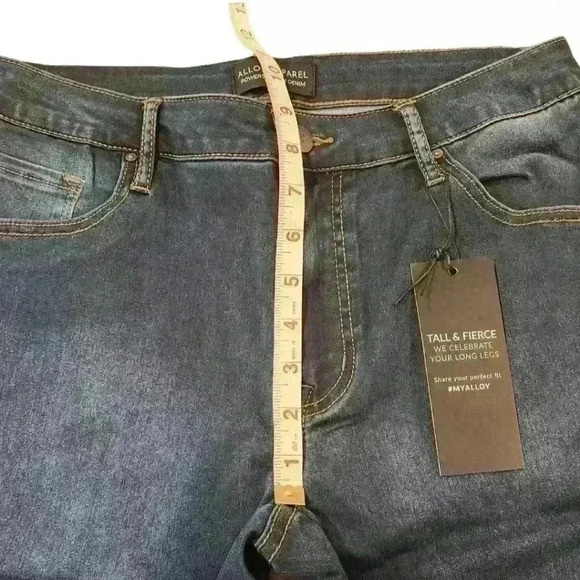 Alloy Apparel Power Stretch Medium Rise Tall Five Pocket Style Skinny Jeans - Picture 4 of 9